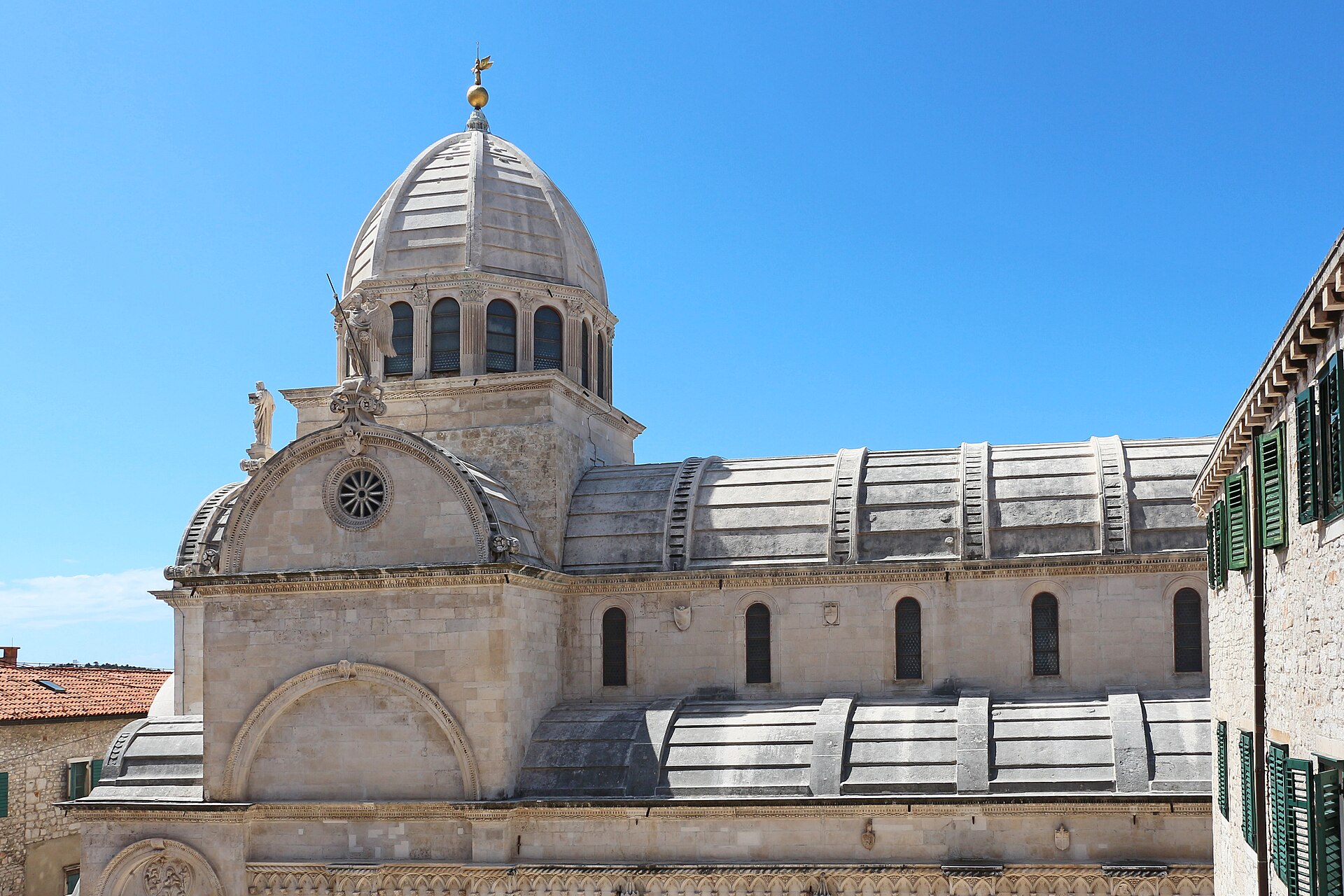 Cathedral of St. James rising above Šibenik's historic stone center